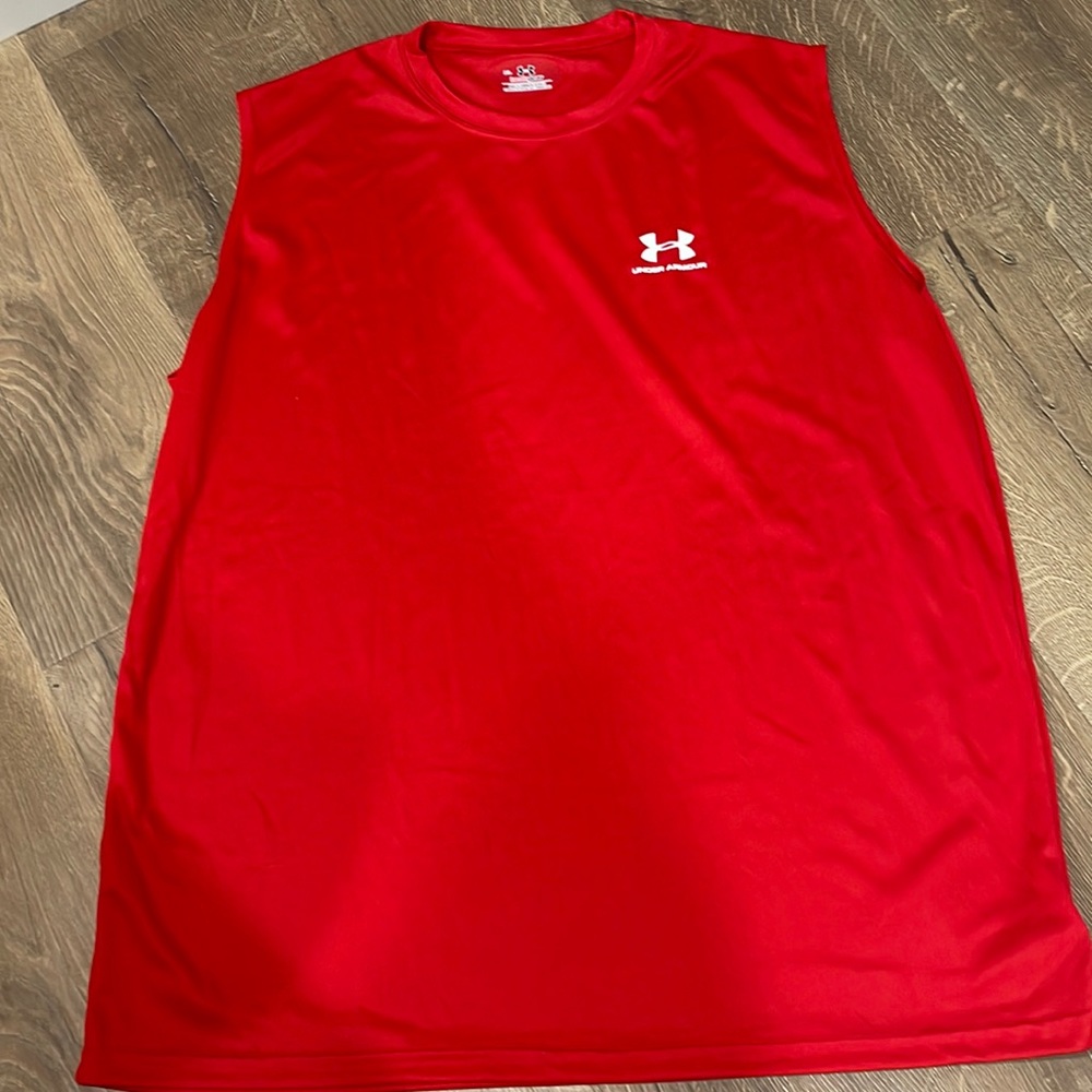 Under Armour Red Sleeveless NWT Top